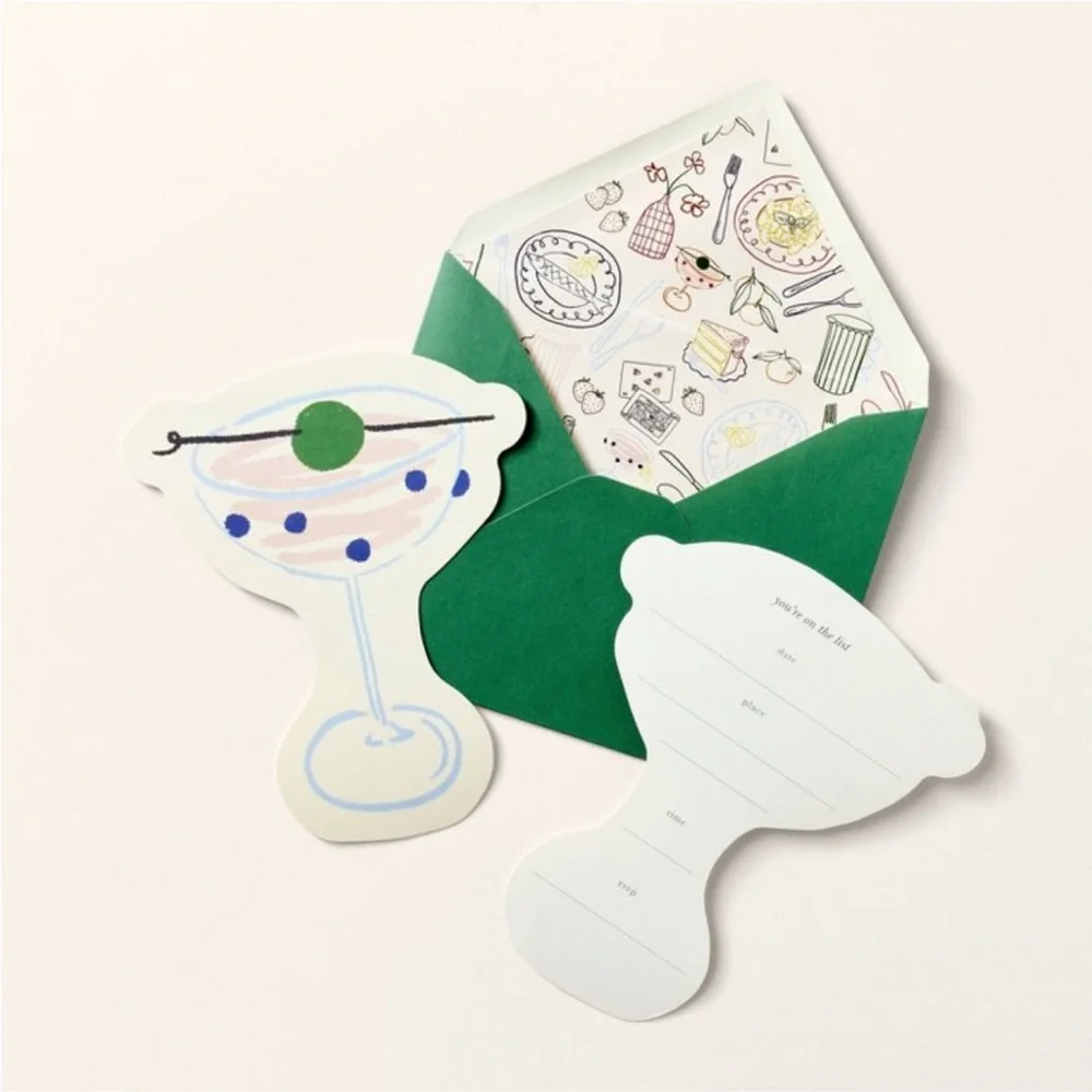 kate spade Green Party Invitations